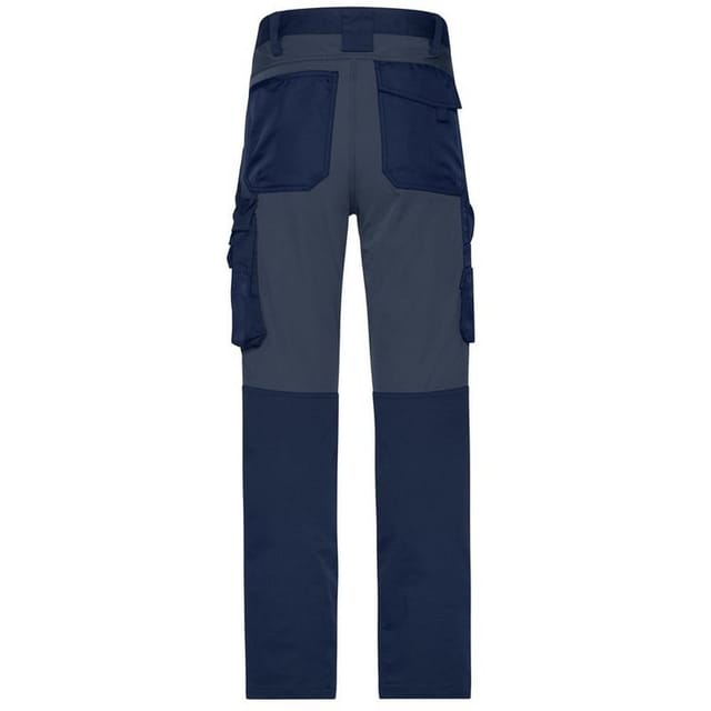 James and Nicholson James and Nicholson Men's Stretch Slim Work Trousers in Navy - 2