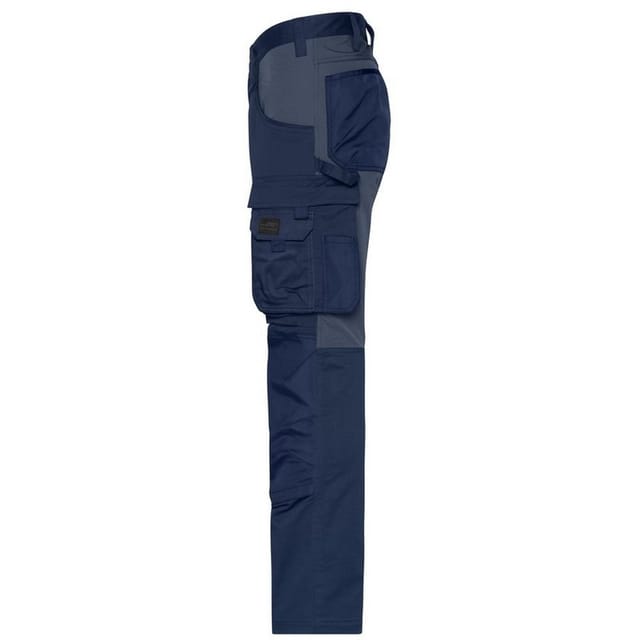 James and Nicholson James and Nicholson Men's Stretch Slim Work Trousers in Navy - 3