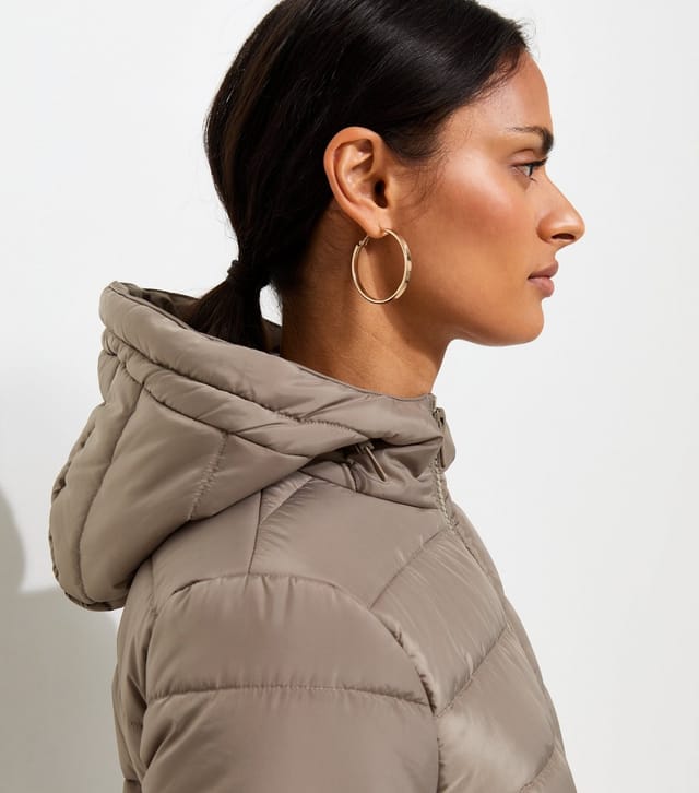 New Look Women's Mink Hooded Padded Jacket New Look - 3