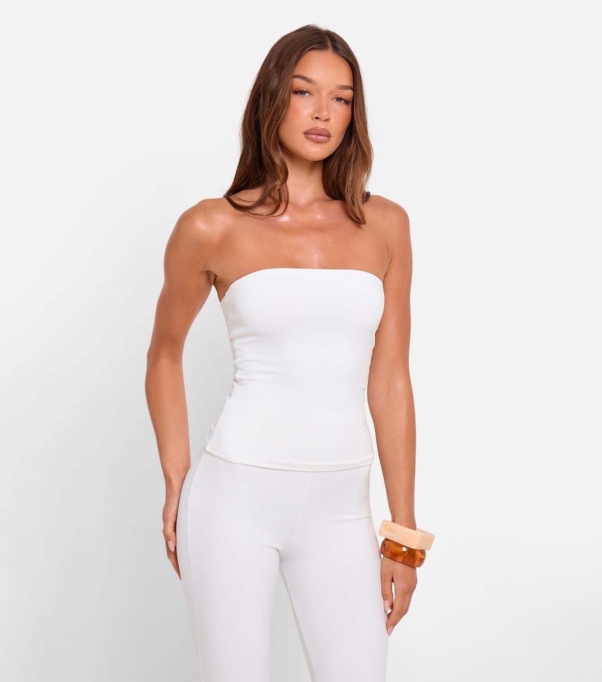 Public Desire Women's White Bandeau Top Public Desire New Look