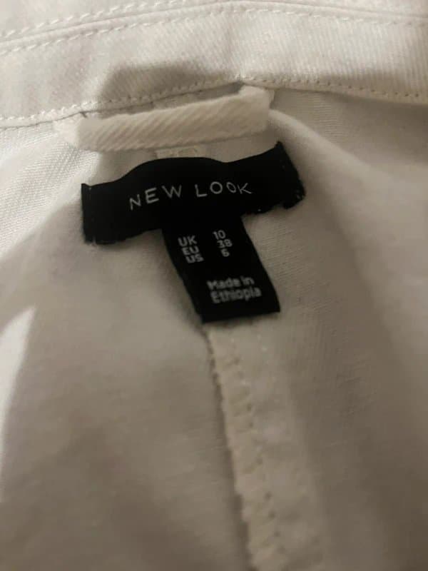 New Look White denim jacket