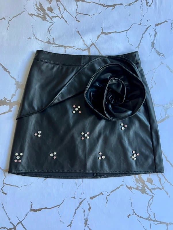 ASOS Gorgeous ASOS Luxe PU corsets and skirt set.