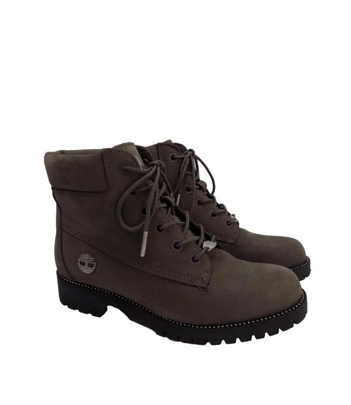 Timberland Timberland 6 Inch Boots Grey leather UK 5 Womens Chunky Low Heel Ankle Studded - 1