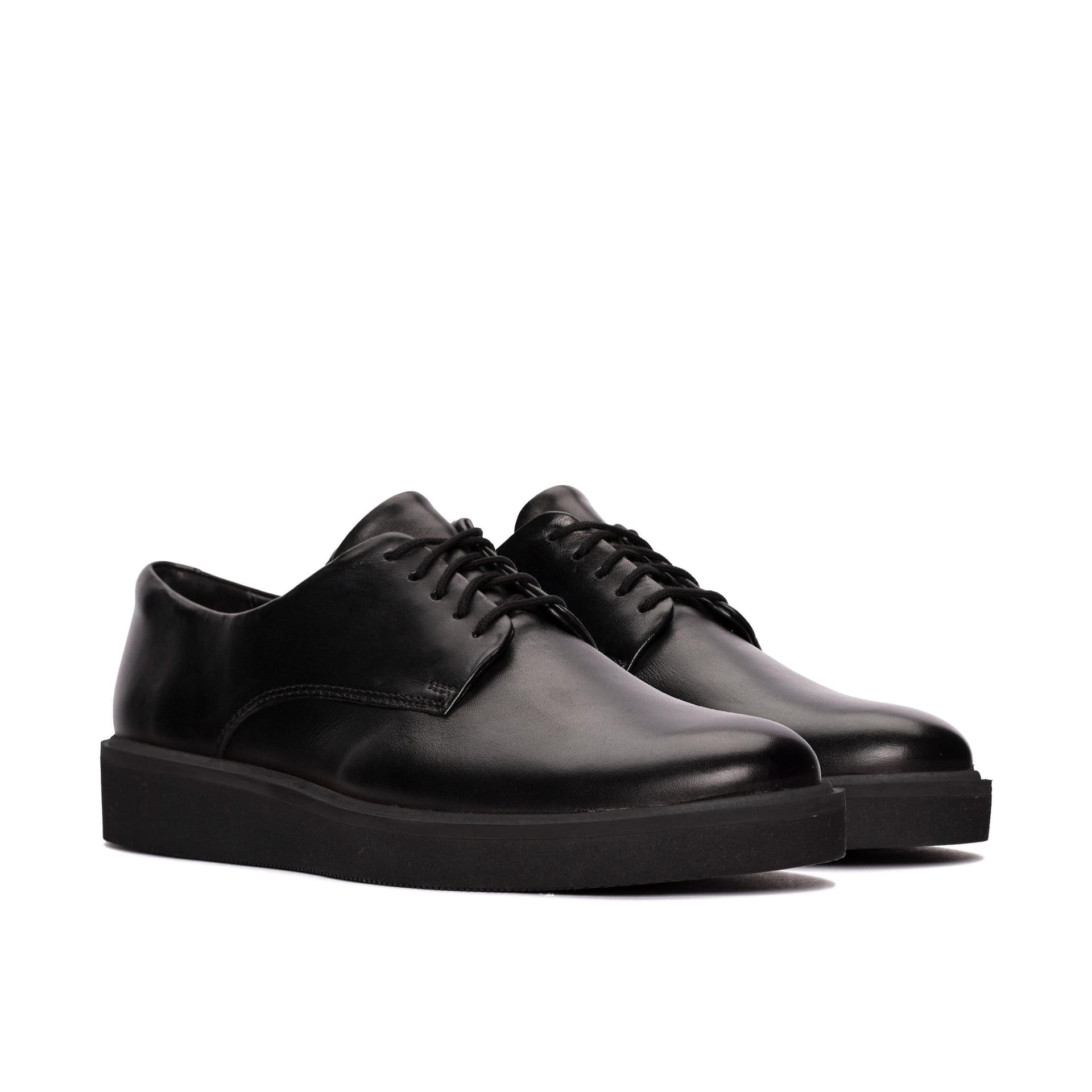 Clarks Clarks Women's Glickly Derby 2 Black Leather Derby Shoes, Lace Up - 4