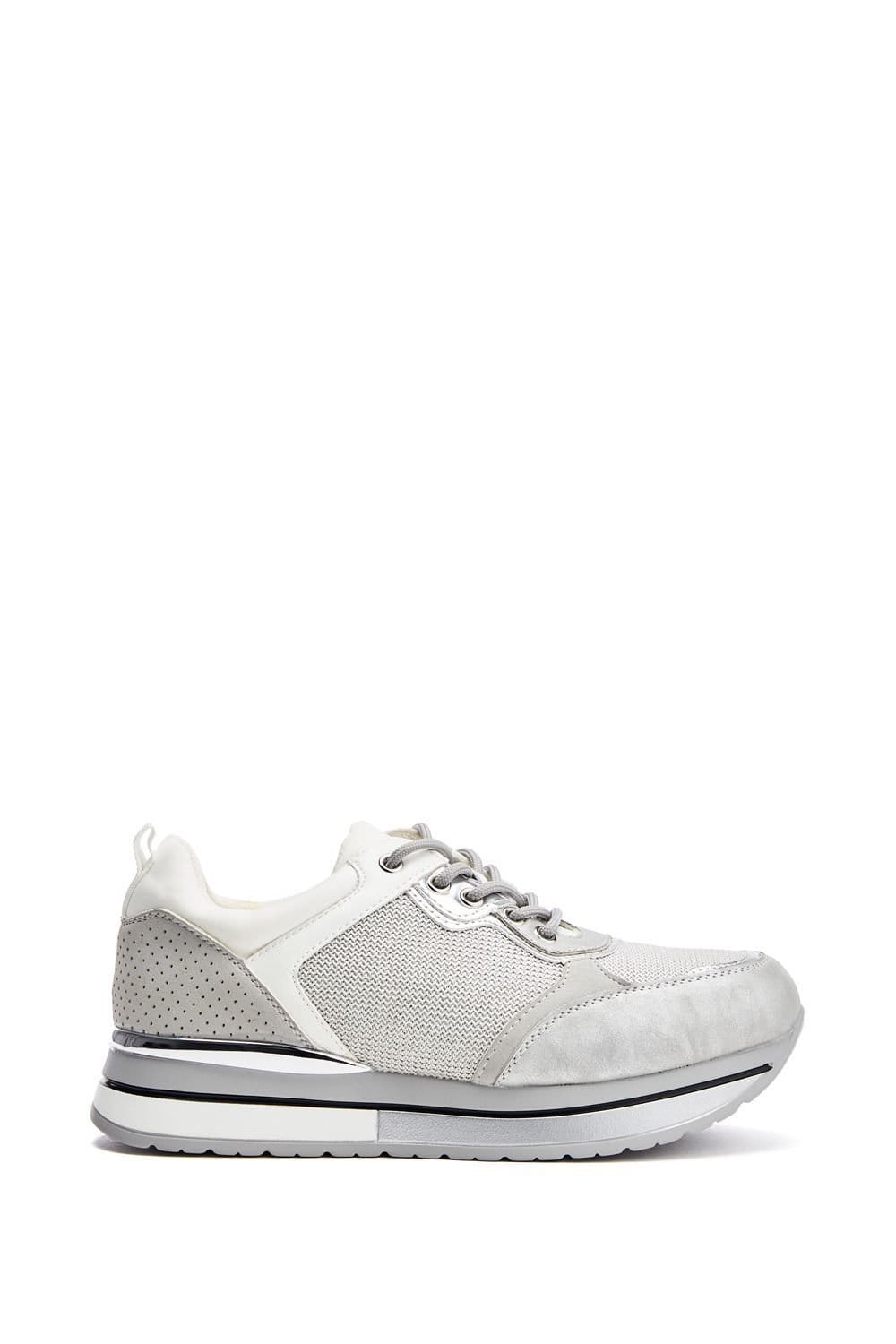 Moda In Pelle Moda In Pelle Women's 'Whisp' Textile Chunky Trainers in Grey - 1