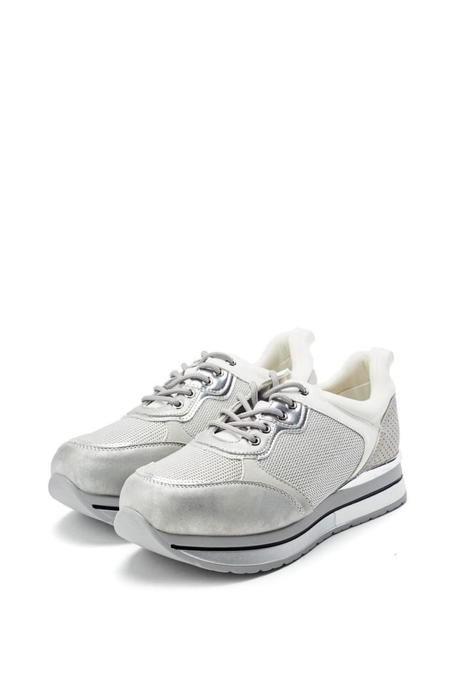 Moda In Pelle Moda In Pelle Women's 'Whisp' Textile Chunky Trainers in Grey - 2