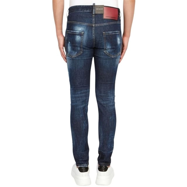 Dsquared2 Dsquared2 Men's Super Twinky Jean Plain Blue Jeans - 2