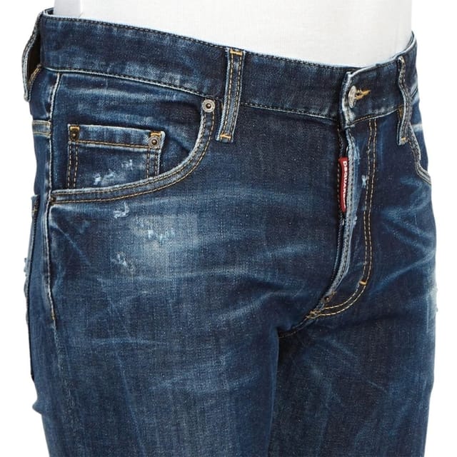 Dsquared2 Dsquared2 Men's Super Twinky Jean Plain Blue Jeans - 3