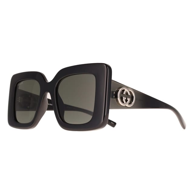 Gucci Gucci Women's Square Black Grey GG2025S - 2