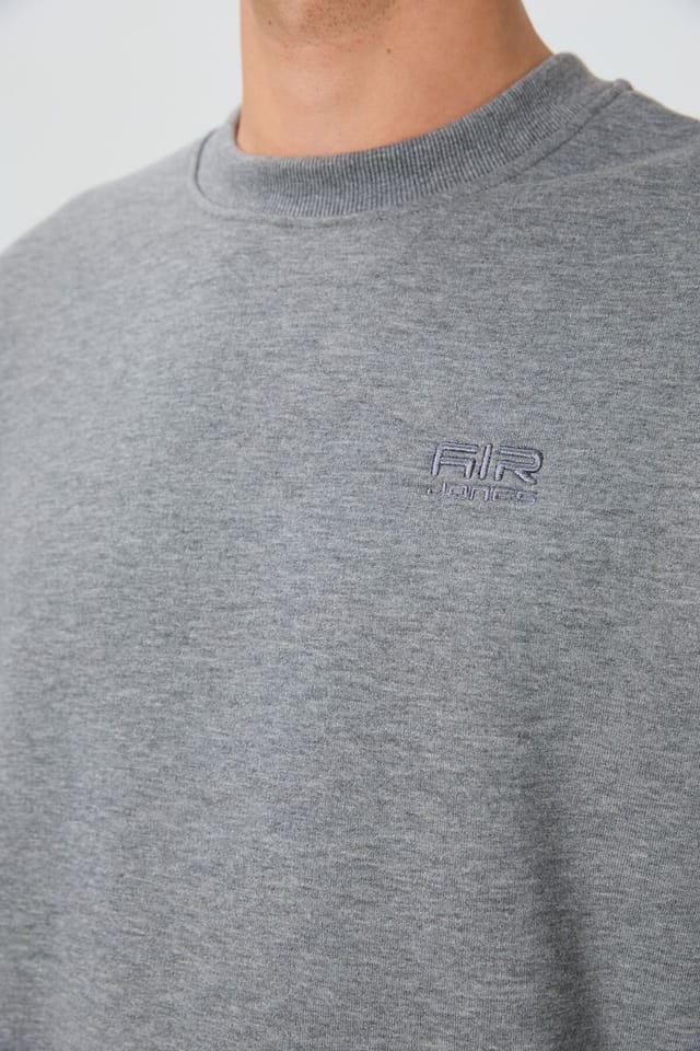 Tommy Life Tommy Life Men's Regular Fit Crew Neck Sweatshirt in Grey - 3