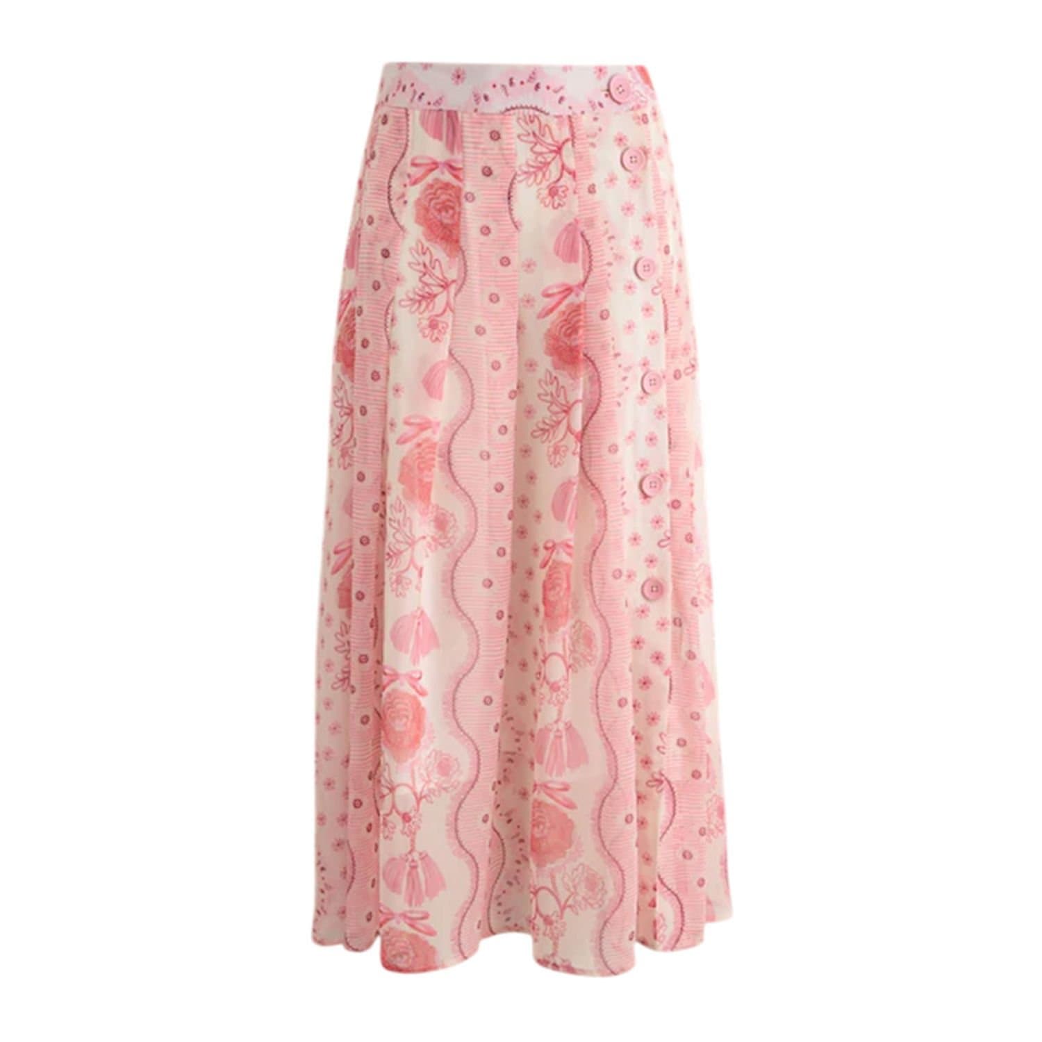 Cath Kidston Cath Kidston Women's Pleated Skirt in Pink