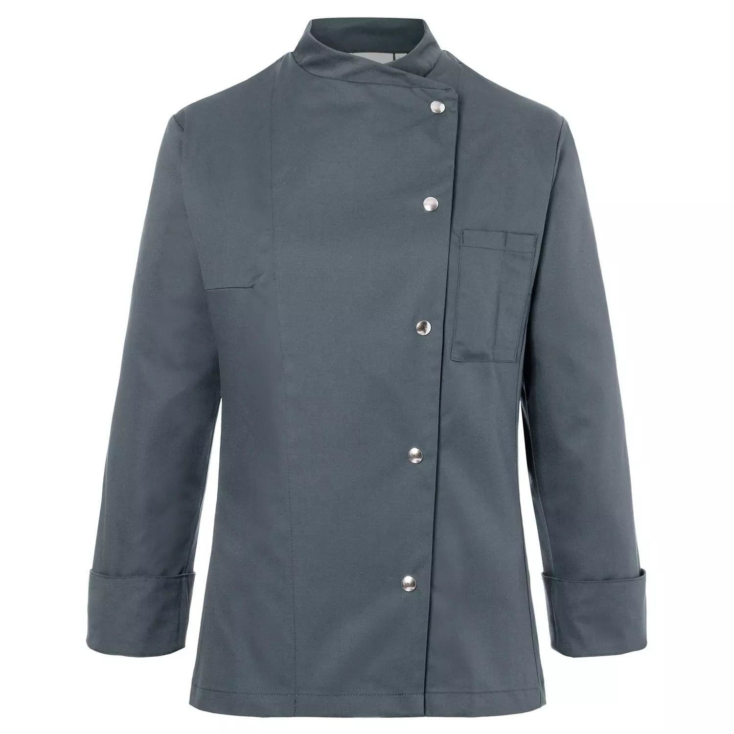 Karlowsky Women's Larissa Chef Jacket in Dark Grey