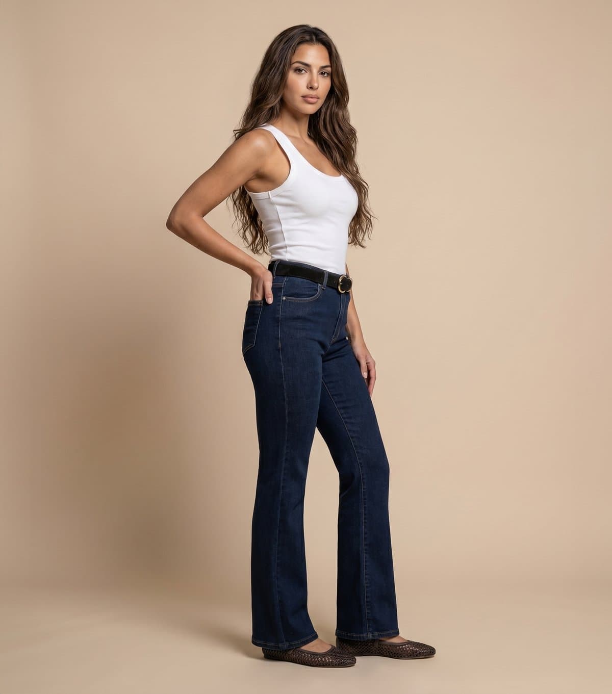 Urban Bliss Women's Dark Blue Bootcut Jeans Urban Bliss New Look