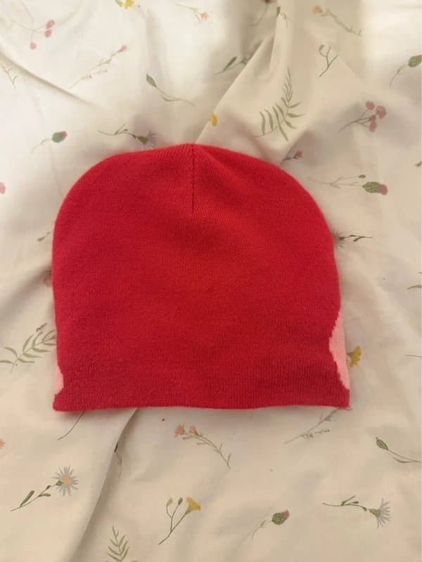 Mea Culpa pink mea culpa beanie