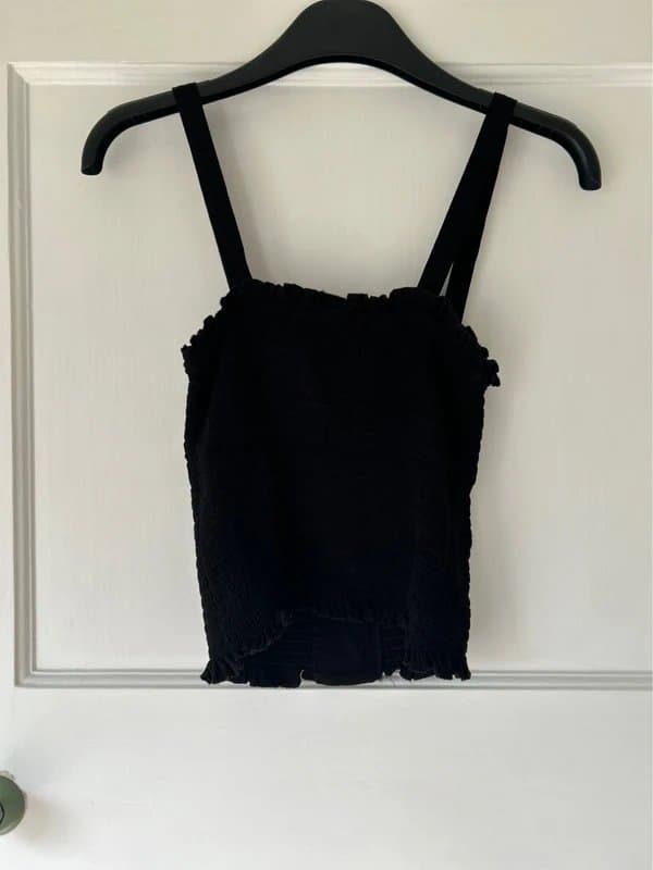 New Look Black corset style top