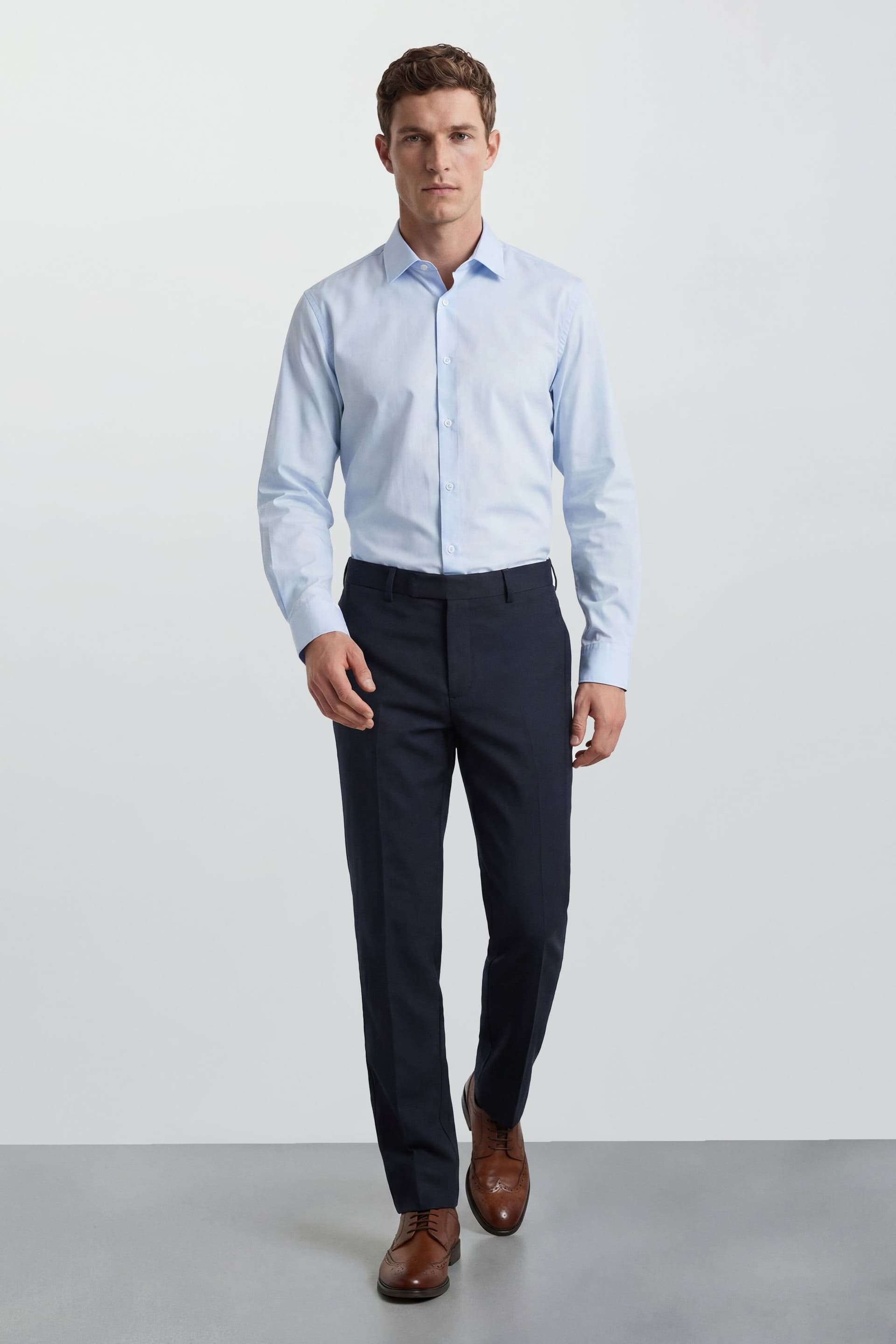 Burton 1904 Burton 1904 Men's Navy Half Elasticated Trousers