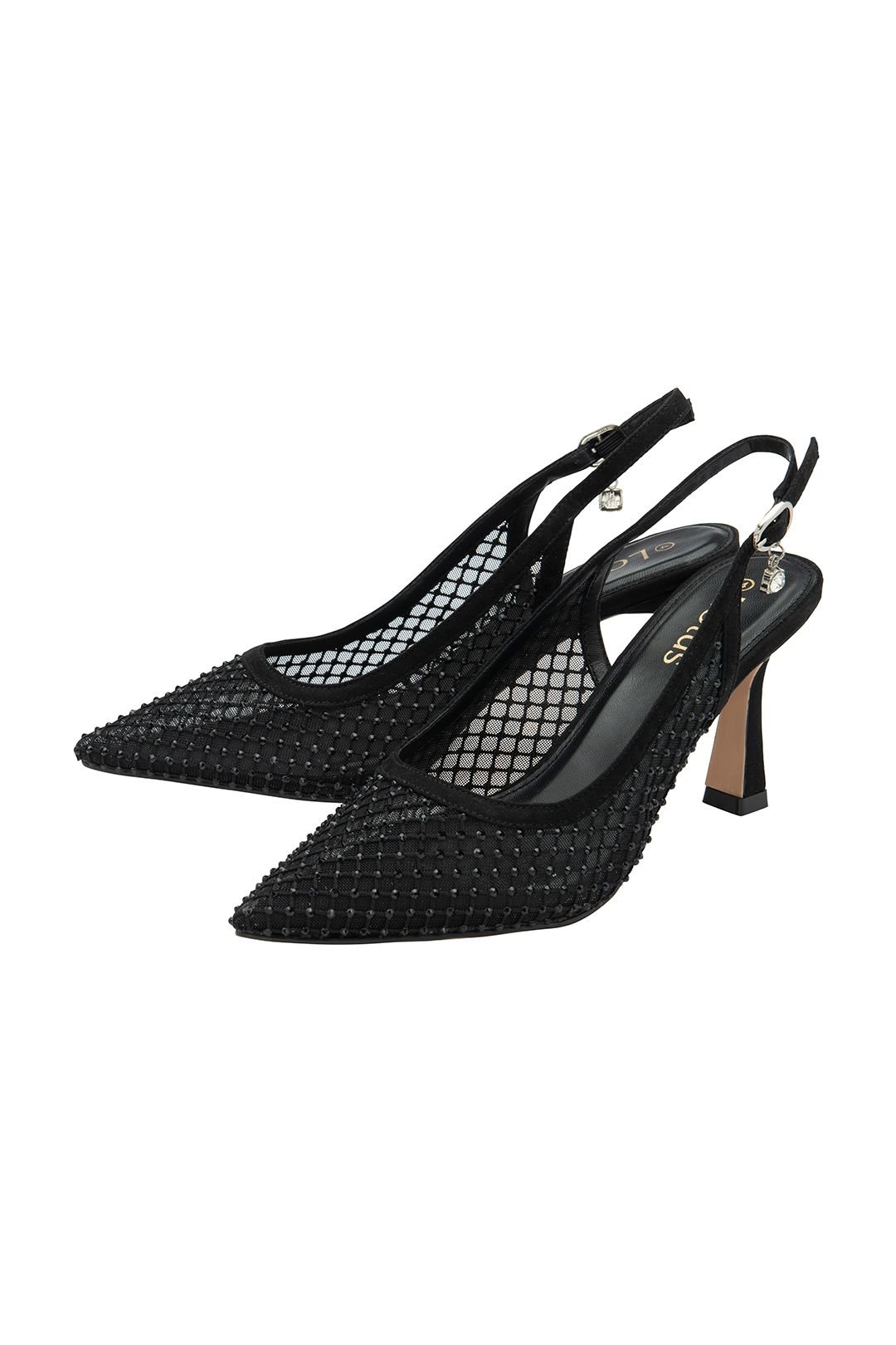 Lotus Lotus Women's 'Phoenix' Slingback Court Shoes in Black - 2