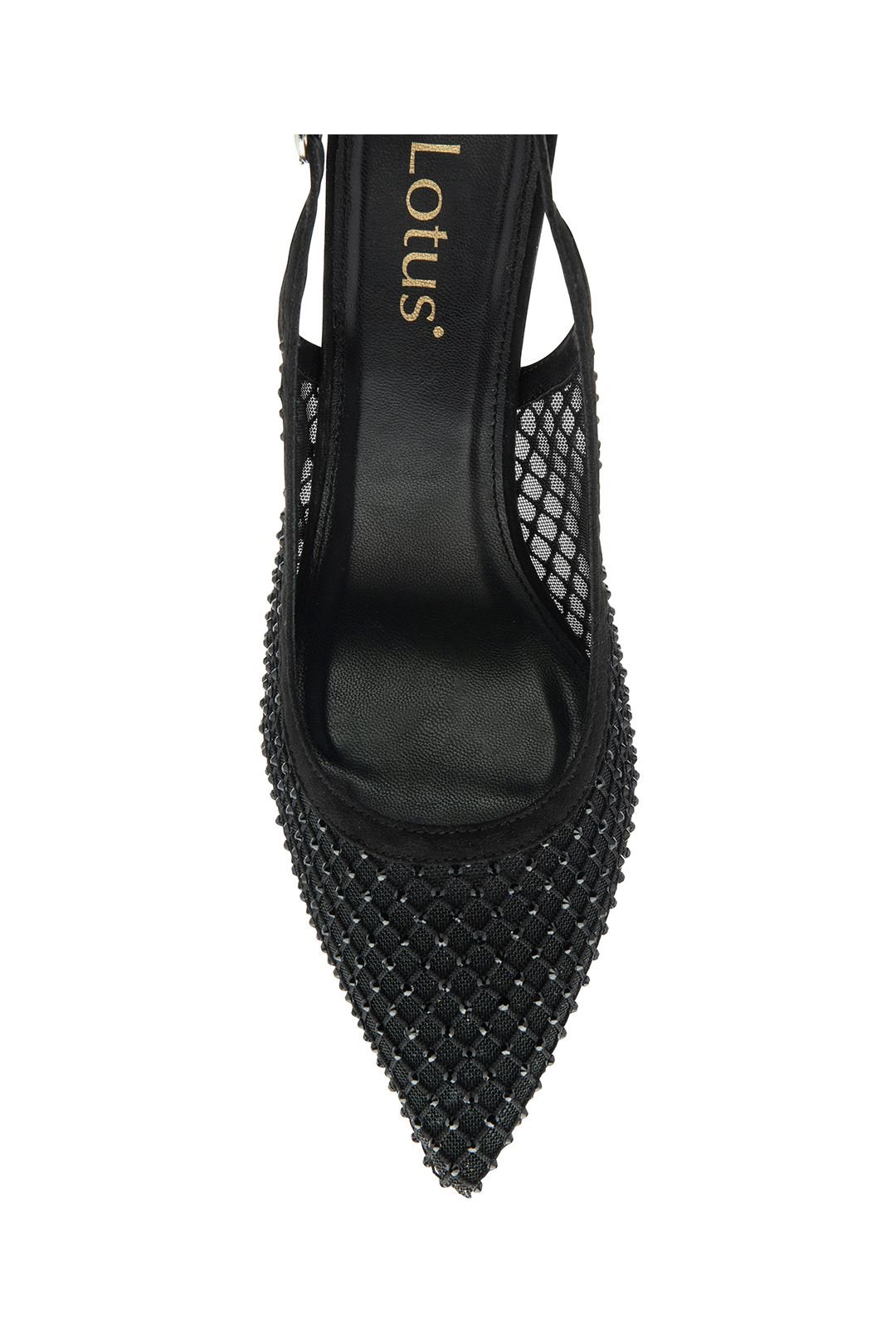 Lotus Lotus Women's 'Phoenix' Slingback Court Shoes in Black - 4