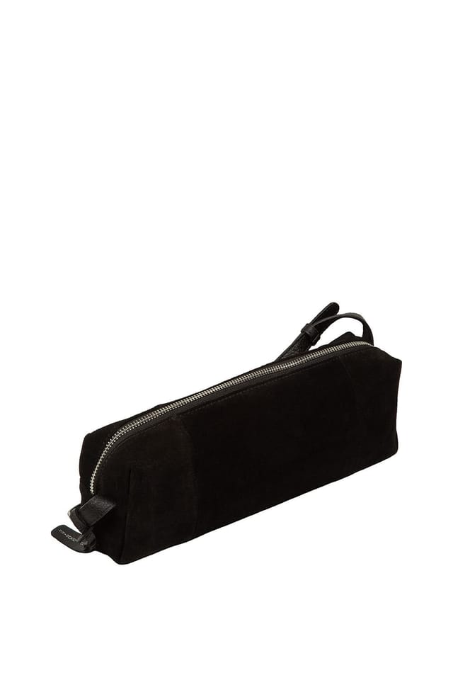 Pure Luxuries London Pure Luxuries London Women's 'Margot' Suede Mini Grab Bag in Black - 3