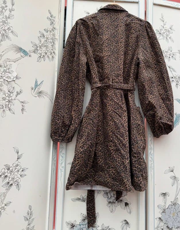 Oliver Bonas RARE!Rrp£90!OB Leopard Dress Hen Birthday Party Shopping Brunch Date Night Everyday Statement 14