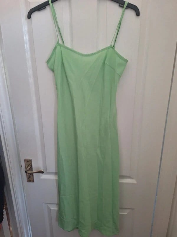 Asos Design Mint Chiffon Midi Dress