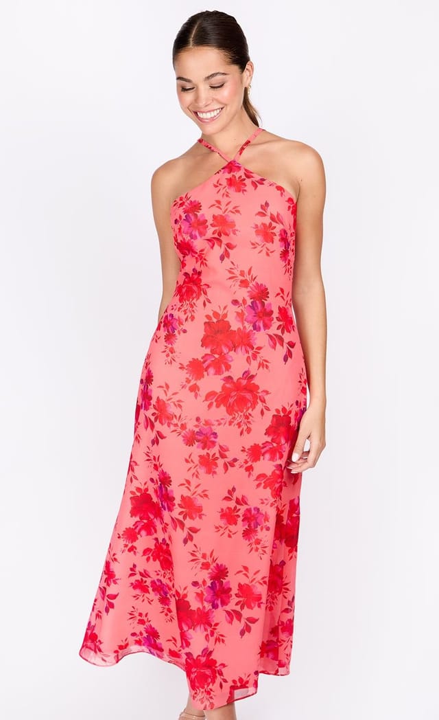 Little Mistress Little Mistress Women's iSKA Floral Print Midi Dress - 2