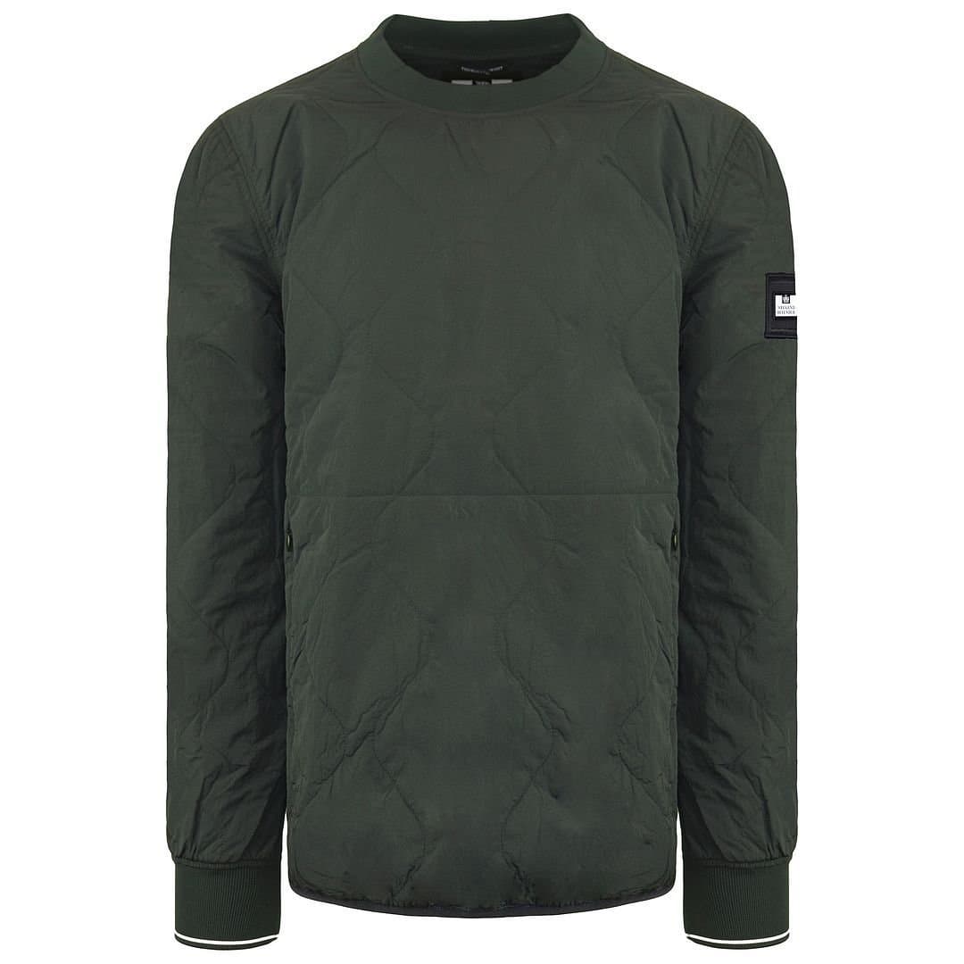Weekend Offender Weekend Offender Men's Long Sleeve Crew Neck Over-Top Green Sweater