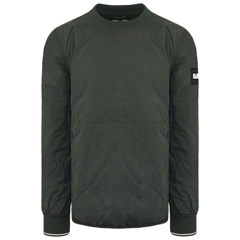Weekend Offender Weekend Offender Men's Long Sleeve Crew Neck Over-Top Green Sweater - 1