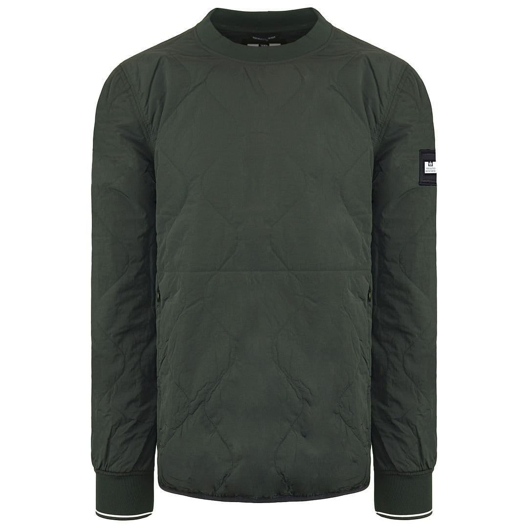 Weekend Offender Weekend Offender Men's Long Sleeve Crew Neck Over-Top Green Sweater - 1