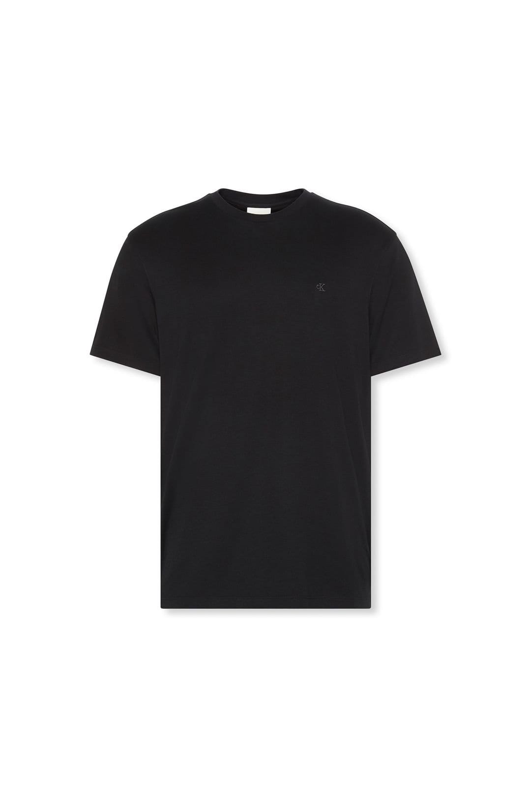 Calvin Klein Calvin Klein Men's SS Supima Chest Emb Crewneck Tee Black - 4