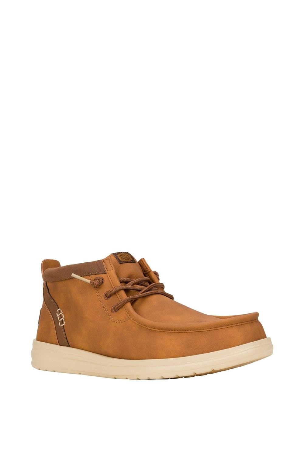 Hey Dude Hey Dude Men's Wally Mid GripR Classic Boots in Tan