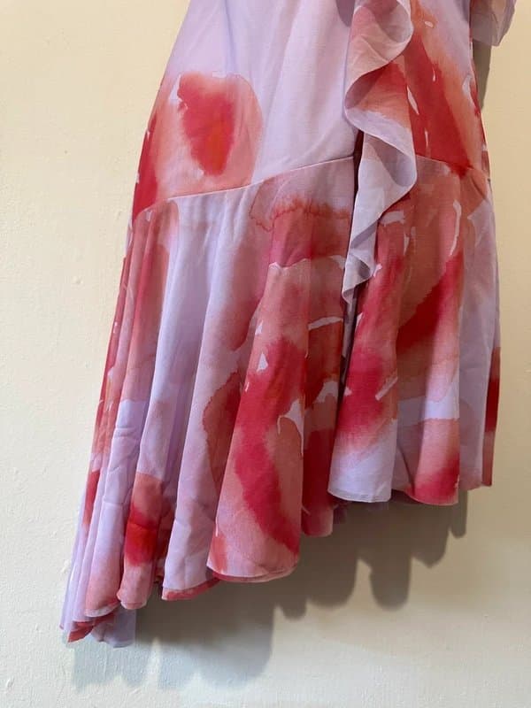 ASOS Design Asos design asymmetrical mini dress floral size 12