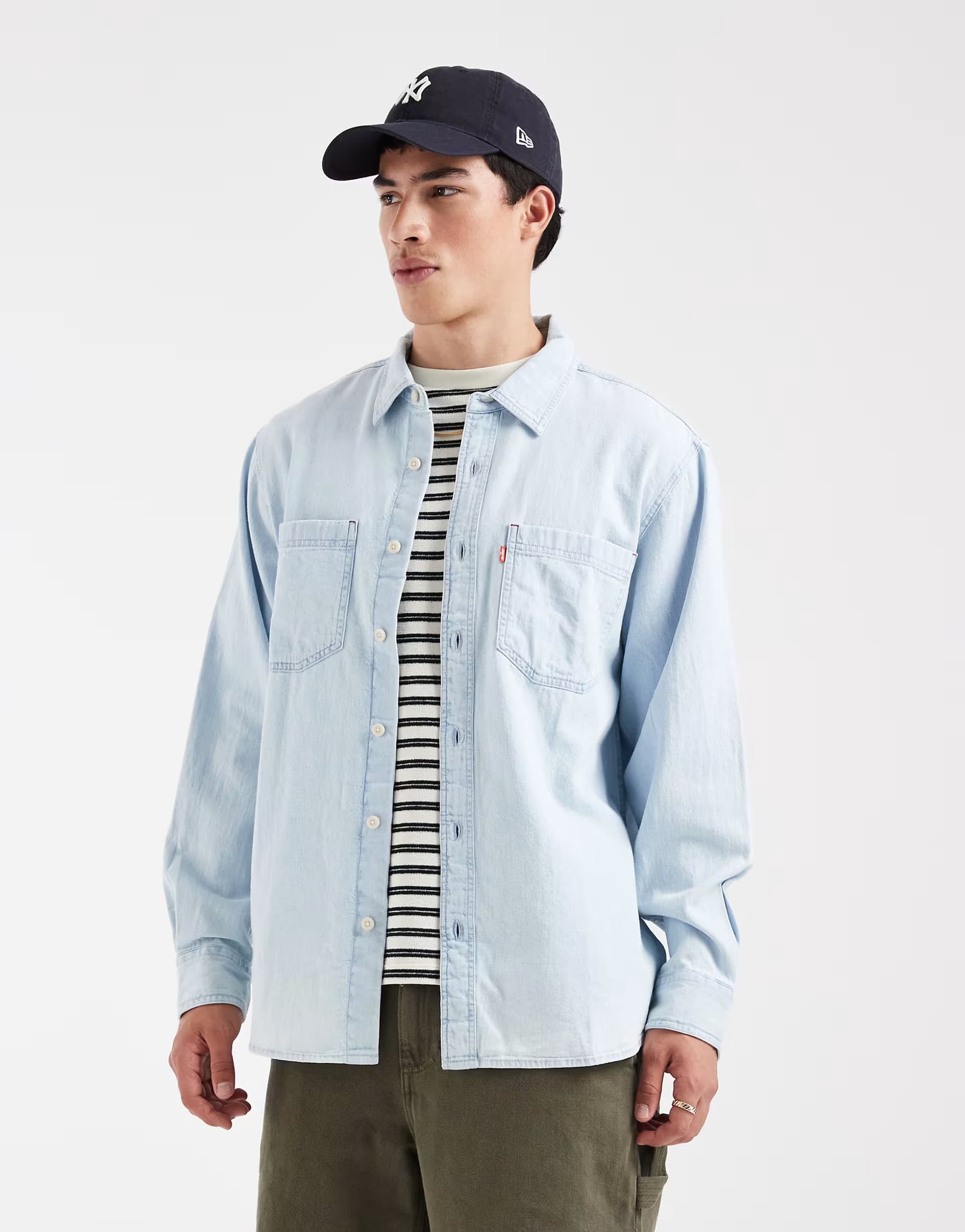 ASOS Levi's Mariposa Worker Jacket In Light Blue Denim
