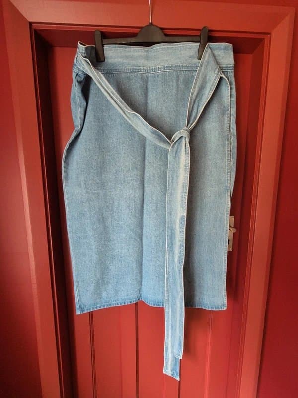 Never Fully Dressed Never fully dress denim wrap skirt