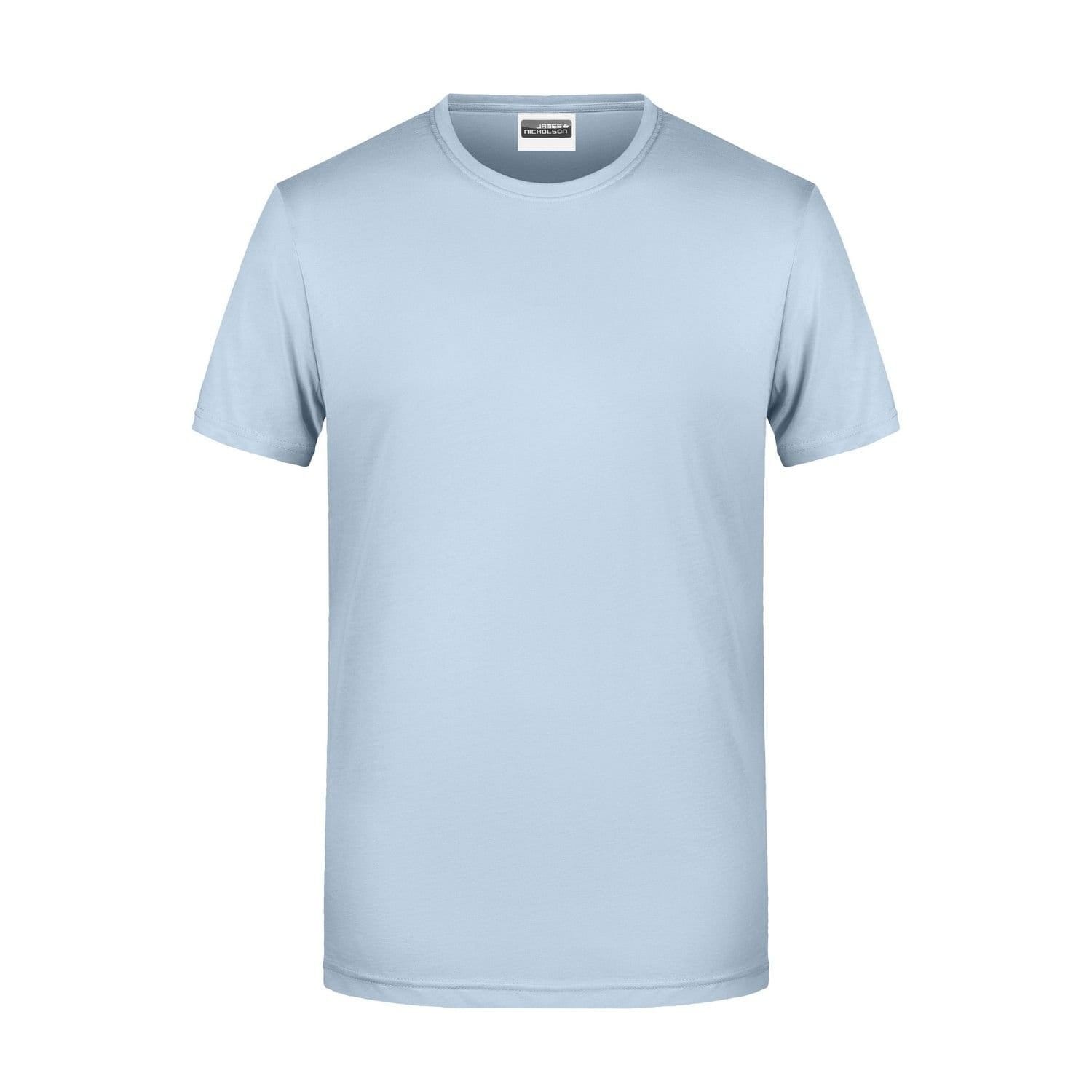 James and Nicholson Men's Basic T-Shirt in Light Blue