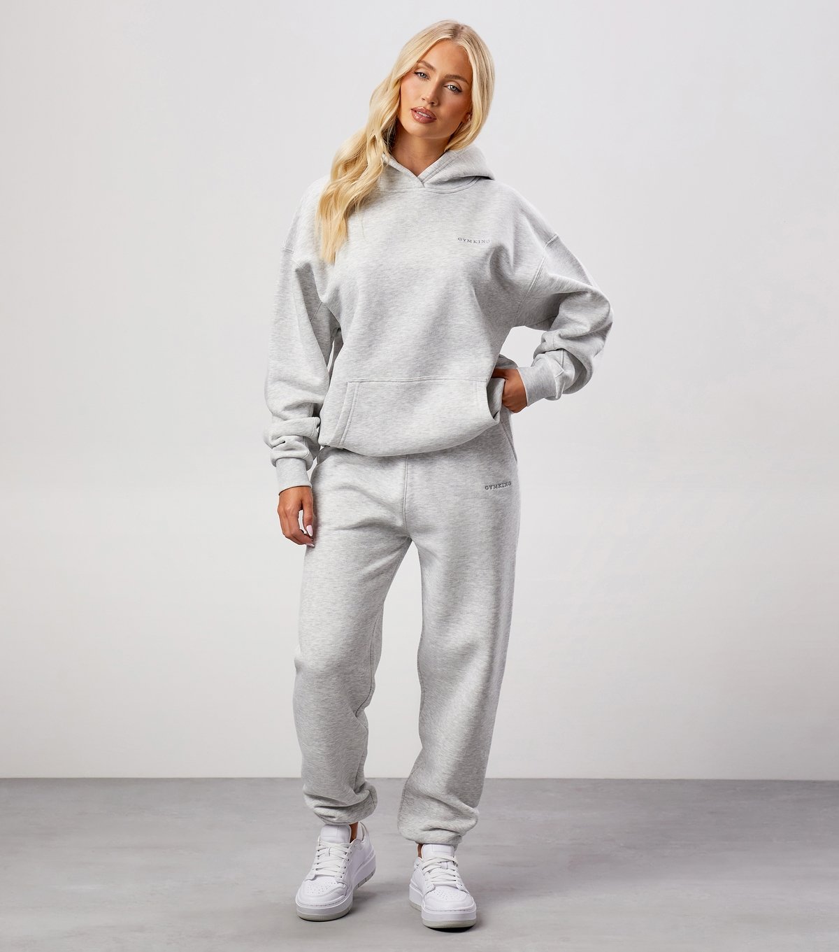 Gym King Women's Grey Cuffed Joggers Gym King New Look - 2