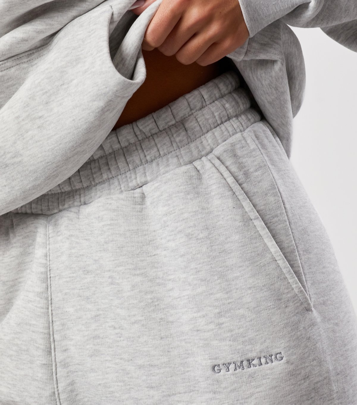 Gym King Women's Grey Cuffed Joggers Gym King New Look - 4