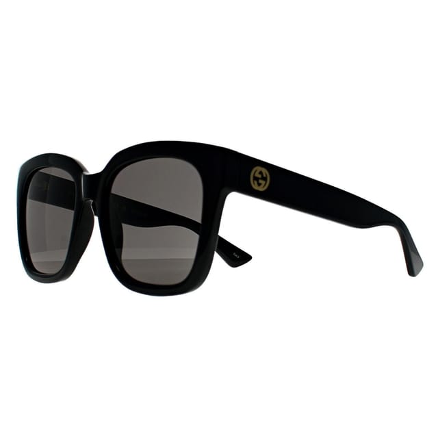 Gucci Gucci Women's Square Shiny Black Dark Grey GG1338S - 2