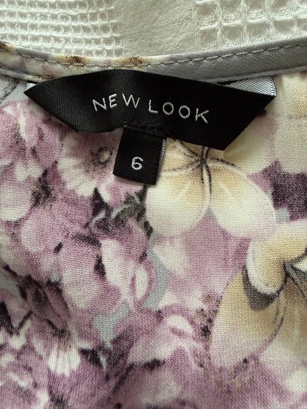 New Look New Look Grey Kimono with floral design. - 1