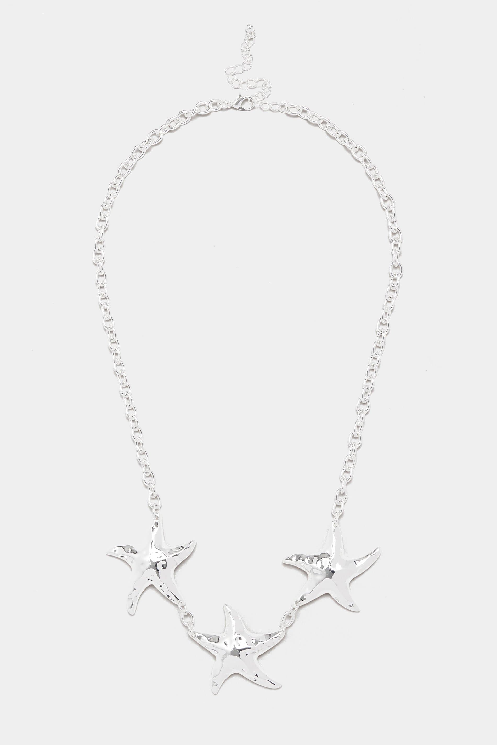 Yours Silver Tone Statement Starfish Necklace