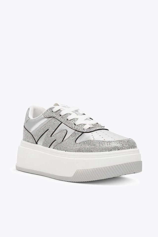 Steve Madden STEVE MADDEN Women's 'Dynamo R Sil' Trainers in Silver - 2