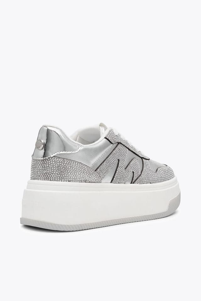 Steve Madden STEVE MADDEN Women's 'Dynamo R Sil' Trainers in Silver - 3