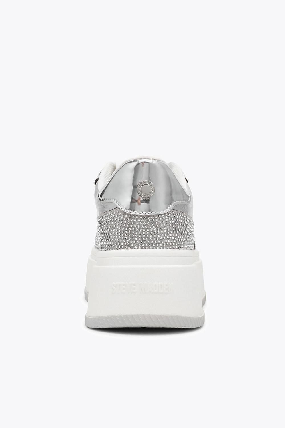Steve Madden STEVE MADDEN Women's 'Dynamo R Sil' Trainers in Silver - 4