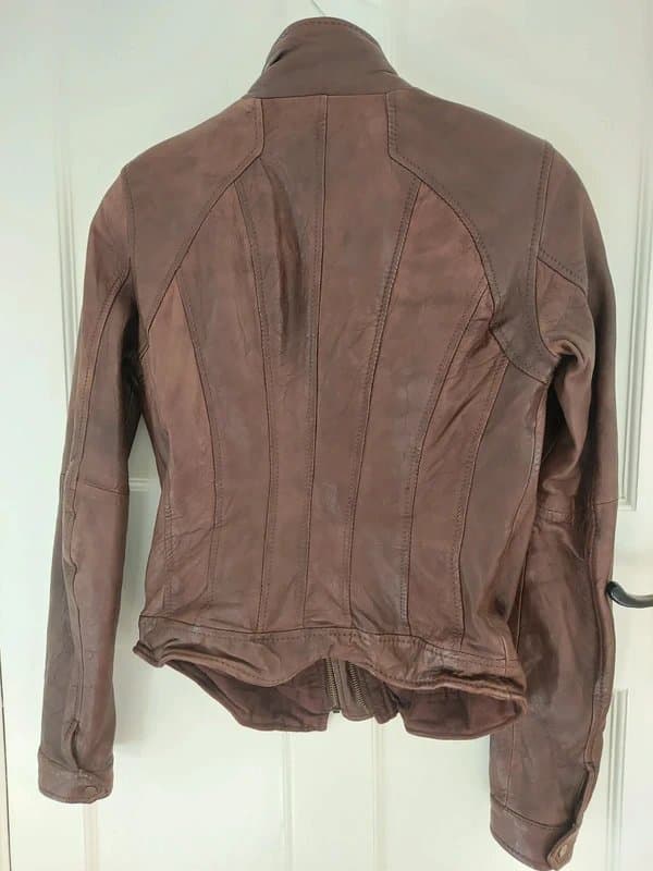 Bershka Genuine lovely soft leather jacket.