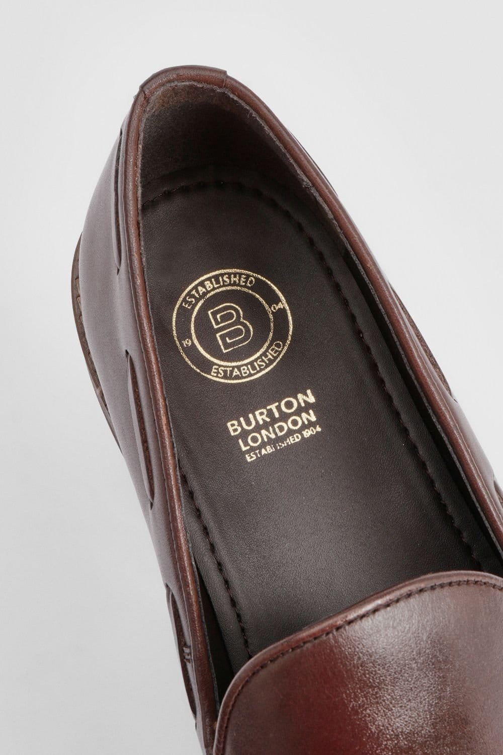 Burton Burton Men's Brown Smart Tassel Penny Loafers - 4