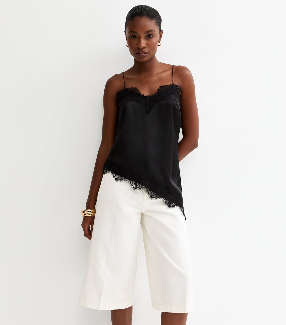 New Look New Look Off White Denim Culottes