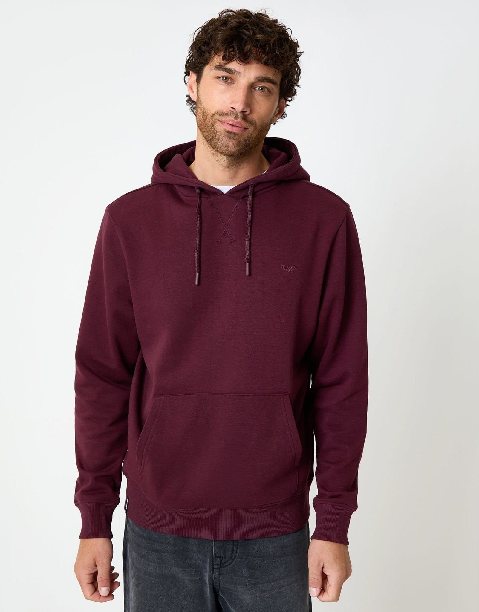 Threadbare threadbare Men's Cotton Blend 'Clementine' Hoody in Red