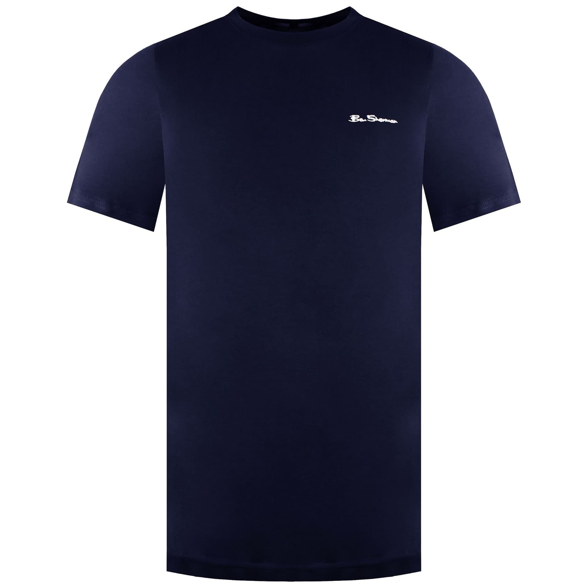 Ben Sherman Ben Sherman Navy Cotton T-Shirt for Men