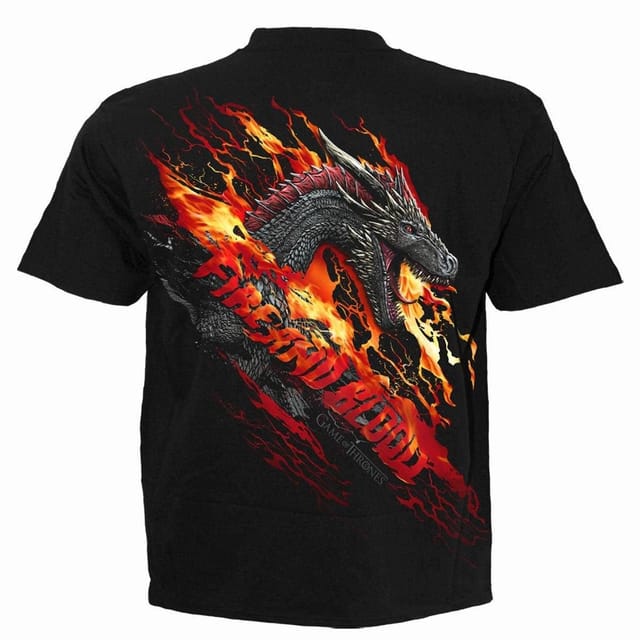 Spiral Spiral Men's GOT - FIRE & BLOOD - T-Shirt Black - 2