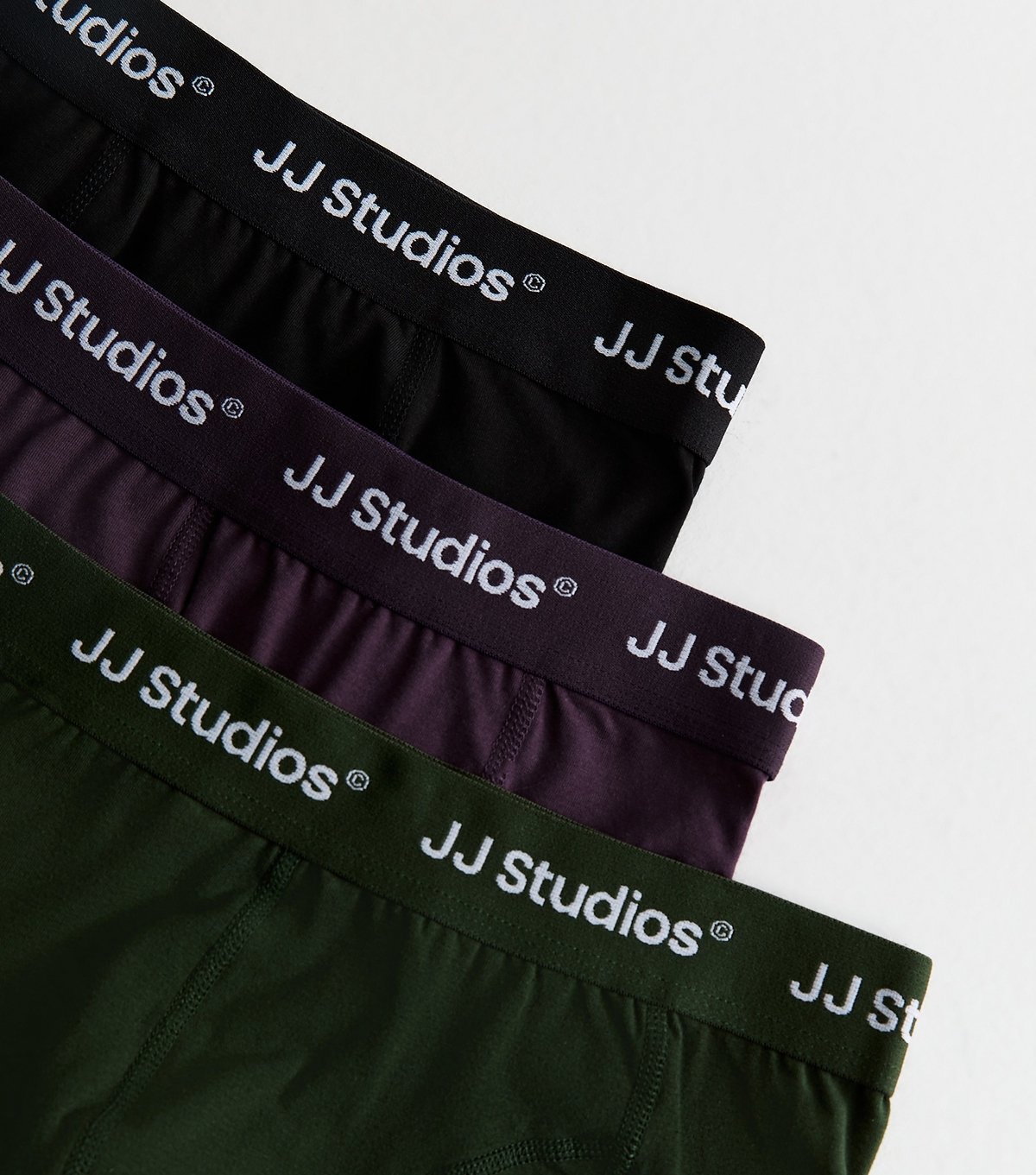 jack & jones Men's Green Pack of 3 Logo Waistband Boxers Jack & Jones New Look - 2